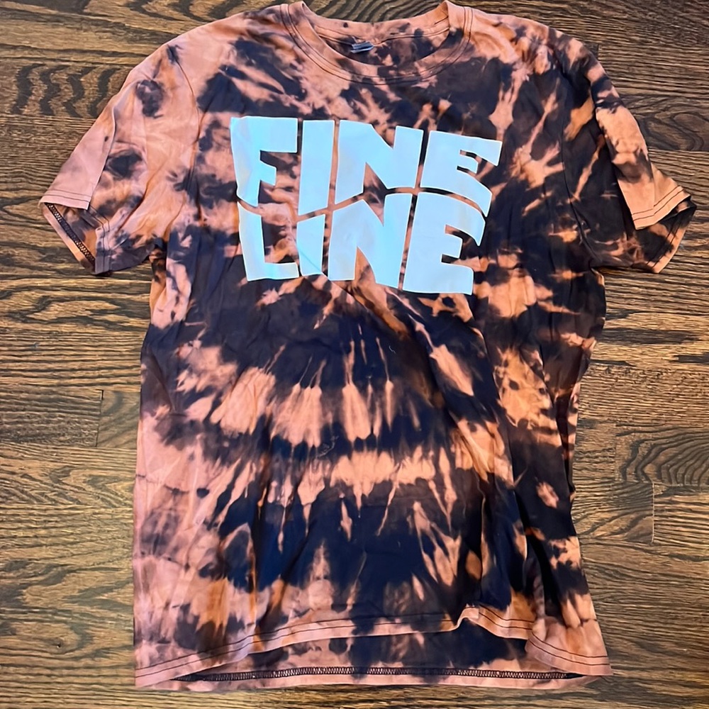Gildan Handmade Tie Dye Fine Line T Shirt